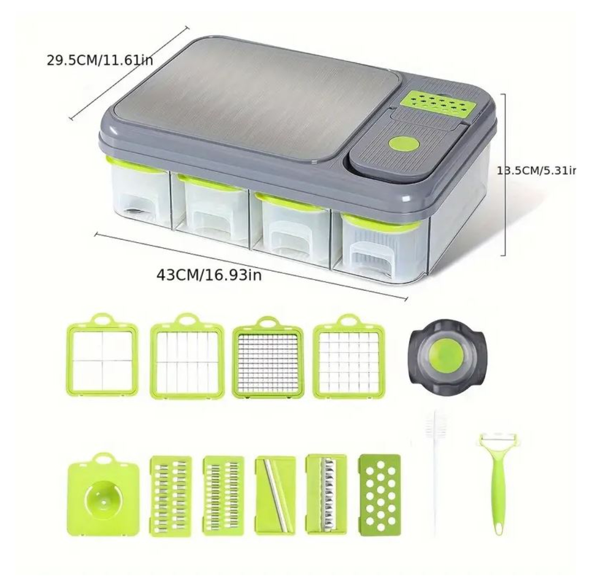 Miniatura 4 de Cortador De Verduras Mandolina 28 En 1